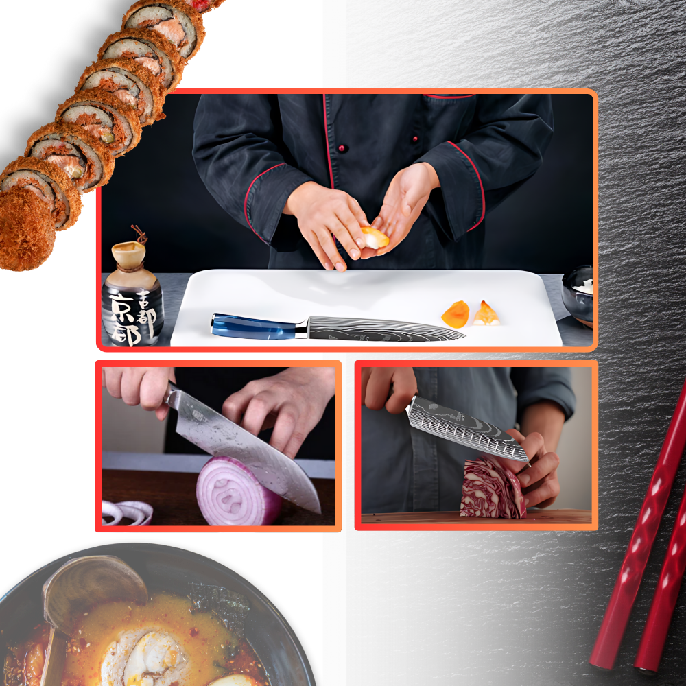 Ocean Blue Japanese Knives - Ozerty